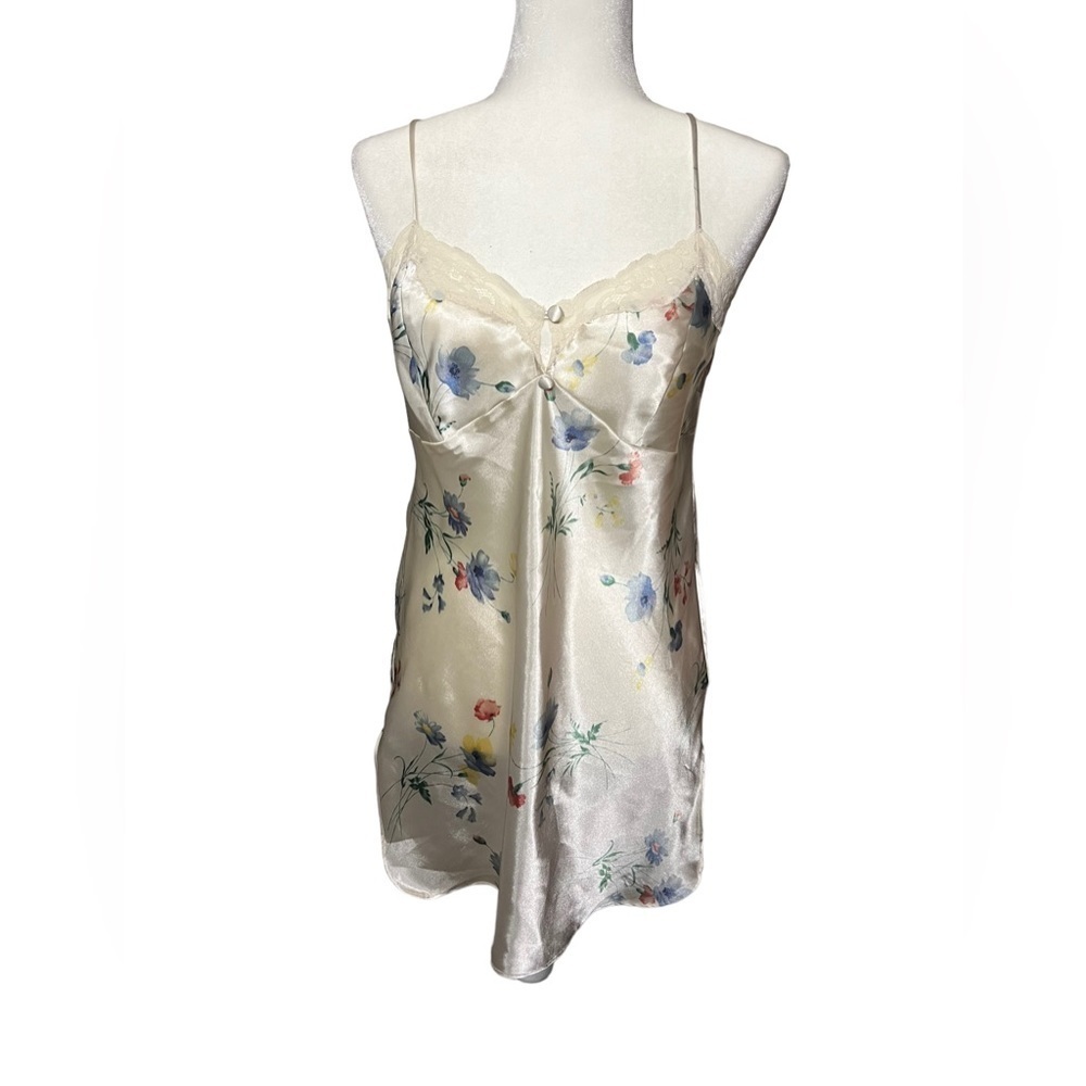 Vintage Feminine Cerie Slip Dress Small Floral